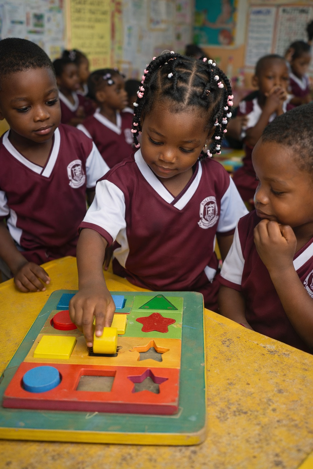 Nursery pupils learning through play and discovery